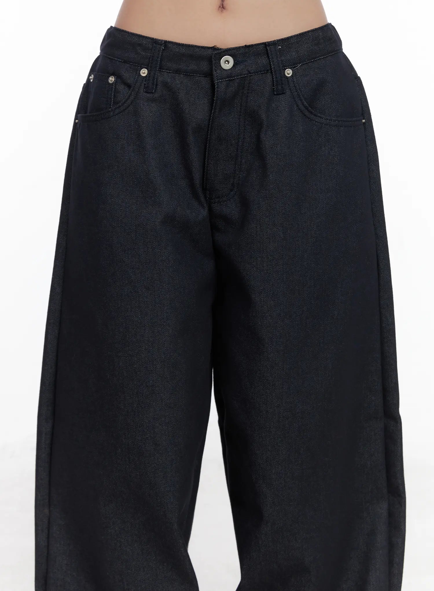 Solana Unwashed Wide-Leg Jeans CN514