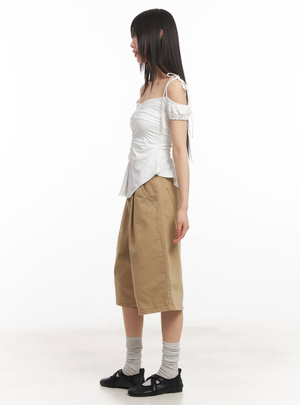 shirred-off-shoulder-puff-sleeve-top-ca523