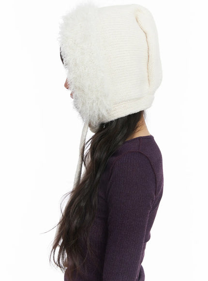 Fluffy Knit Balaclava CJ501