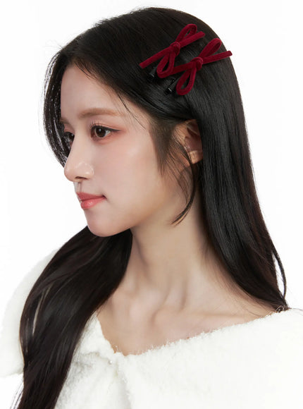 Velvet Ribbon Hair Clip CN527