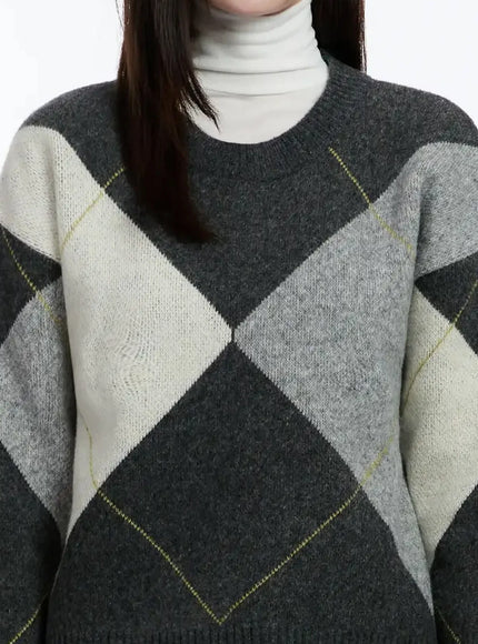 argyle-pattern-knit-sweater-id526