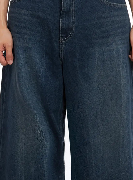 Men's Dark-Wash Vintage Jeans IL516