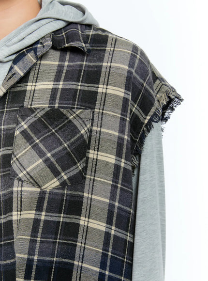 mens-distressed-plaid-shirt-vest-il517