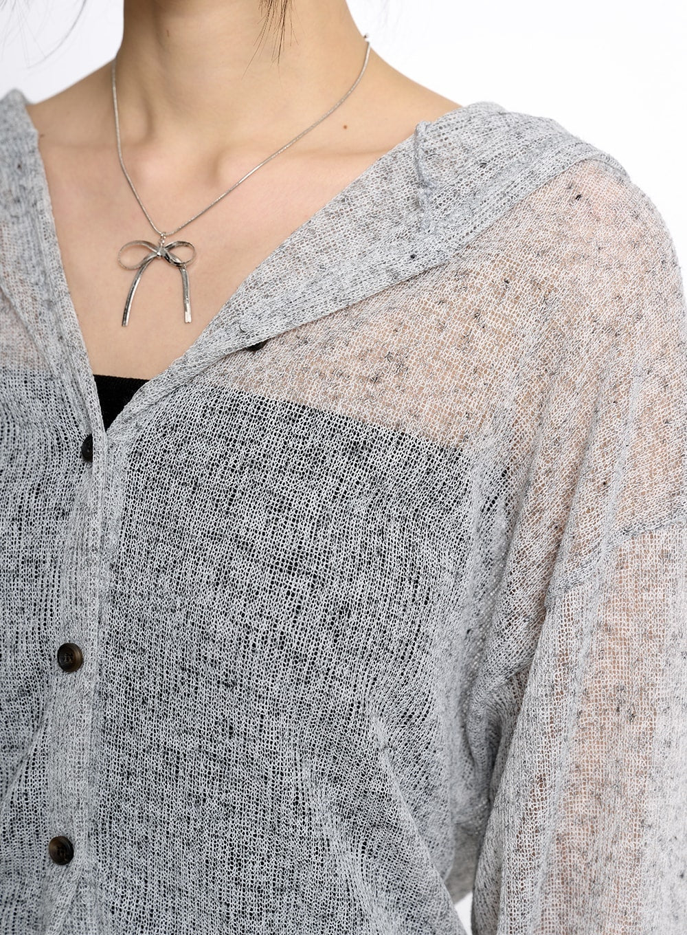 solid-hollow-out-hoodie-cardigan-cm415