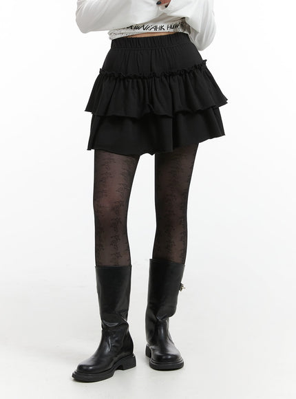 frill-layered-mini-skirt-ij410