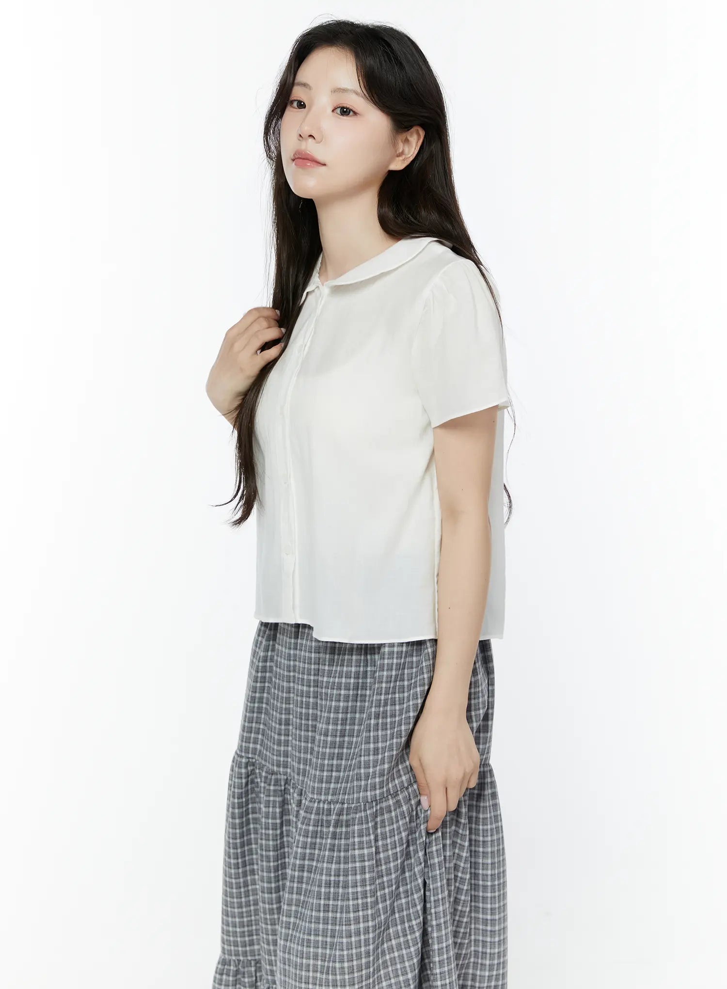 puff-sleeve-round-collar-blouse-iy507