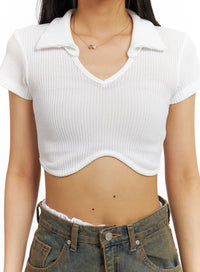 solid-v-neck-collar-cropped-tee-ca424