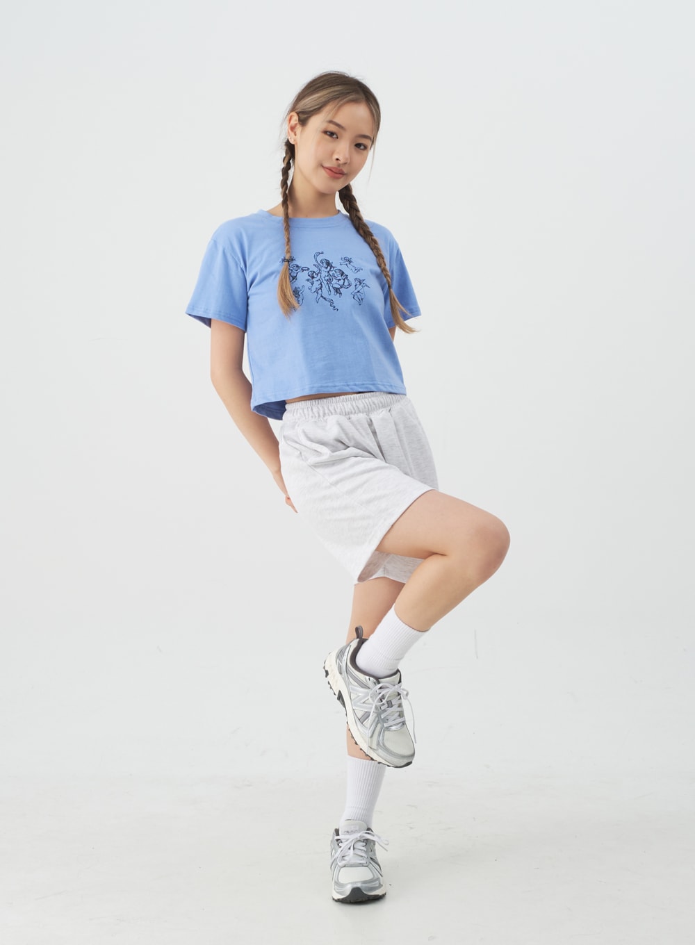 High-Waisted Sweat Shorts CJ13