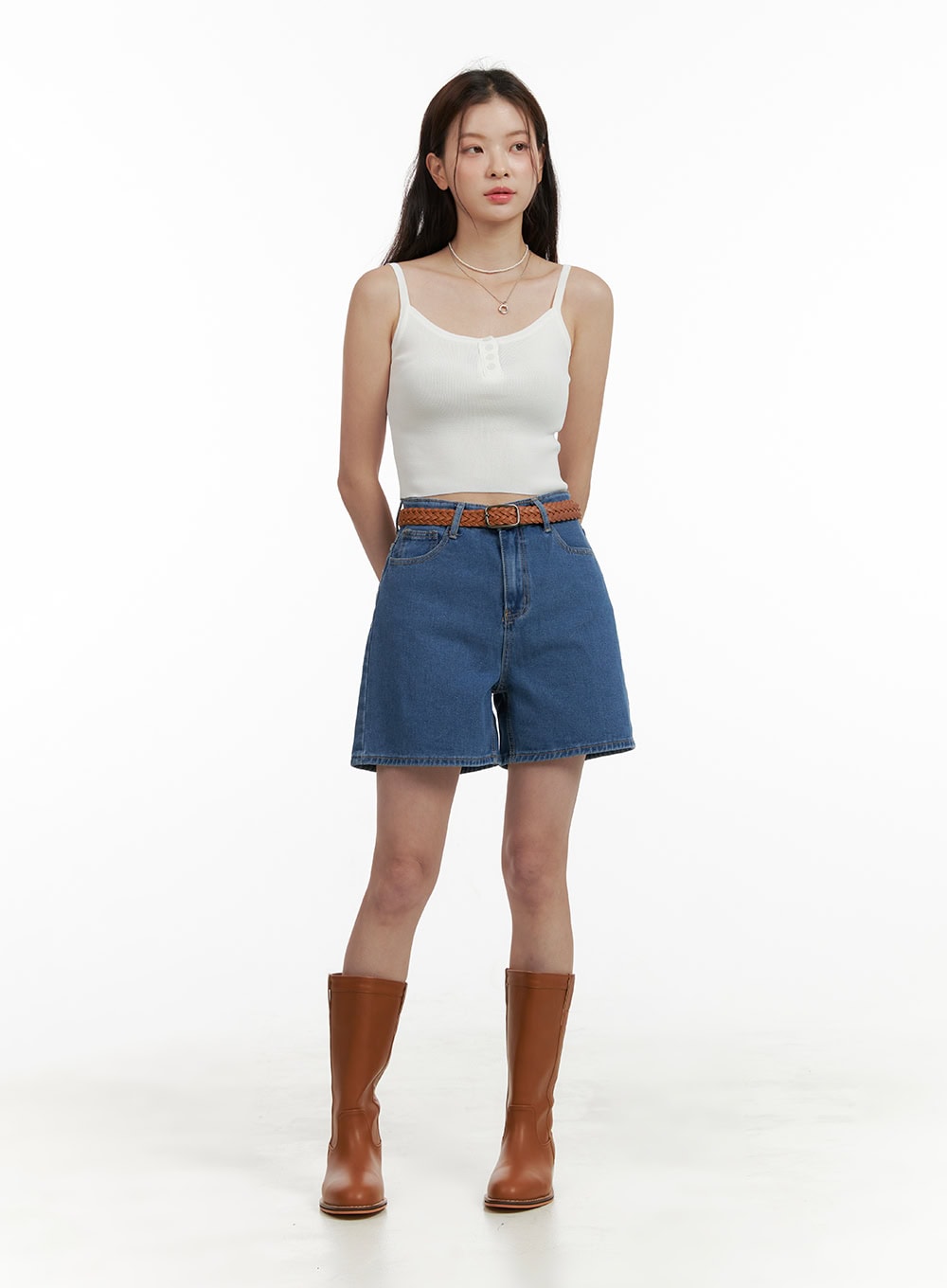 high-waist-blue-denim-shorts-ou413