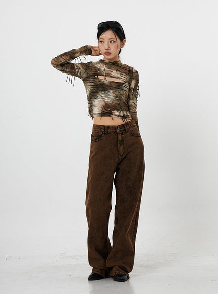 Washing Wide Jeans Unisex CS21