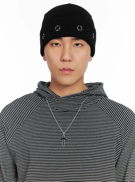 mens-ribbed-eyelet-beanie-is502