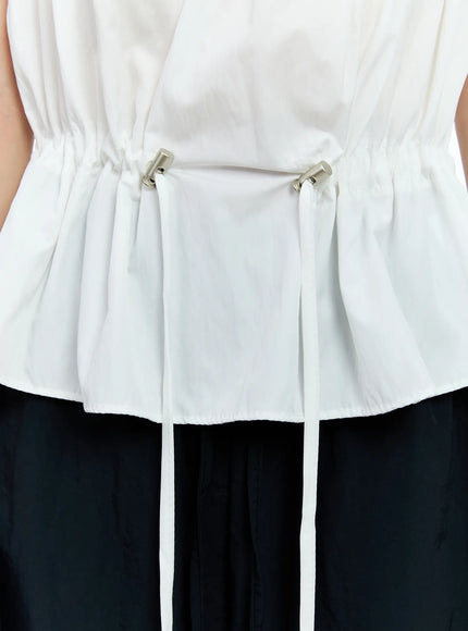 Pintuck String Halter Top CG512