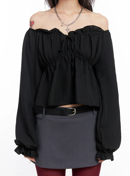 off-shoulder-shirred-ribbon-blouse-co508