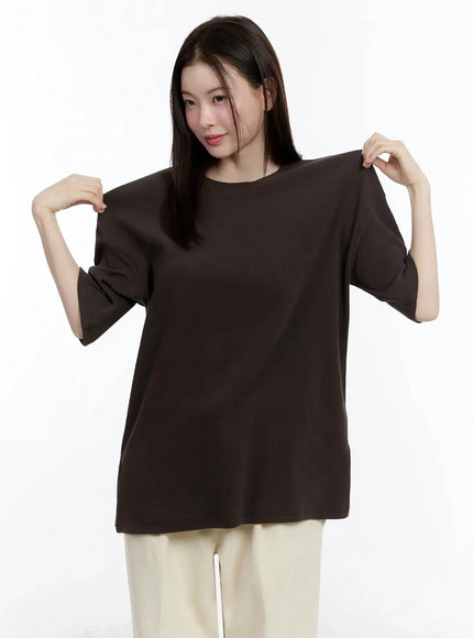 Cozy Fleece Cotton T-Shirt ID526