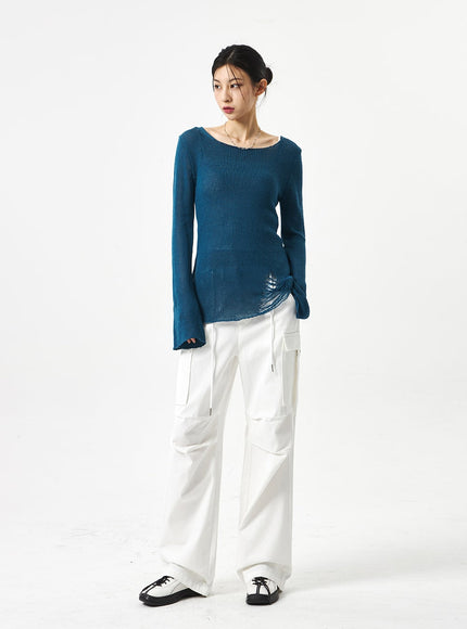 Wide Cargo Pants CA311