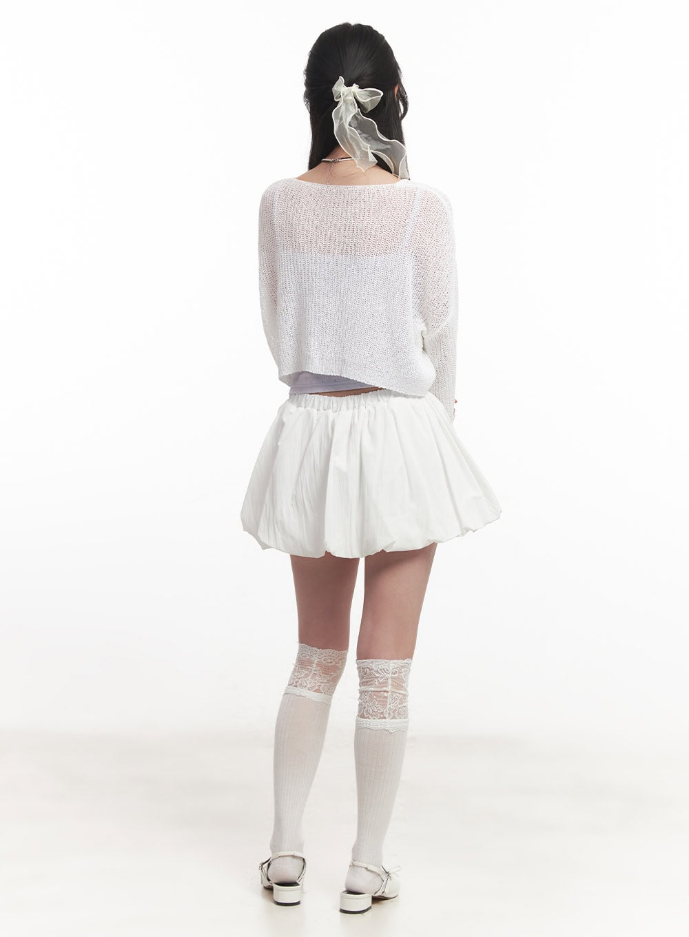 Tie-Up Cropped Cardigan CA510