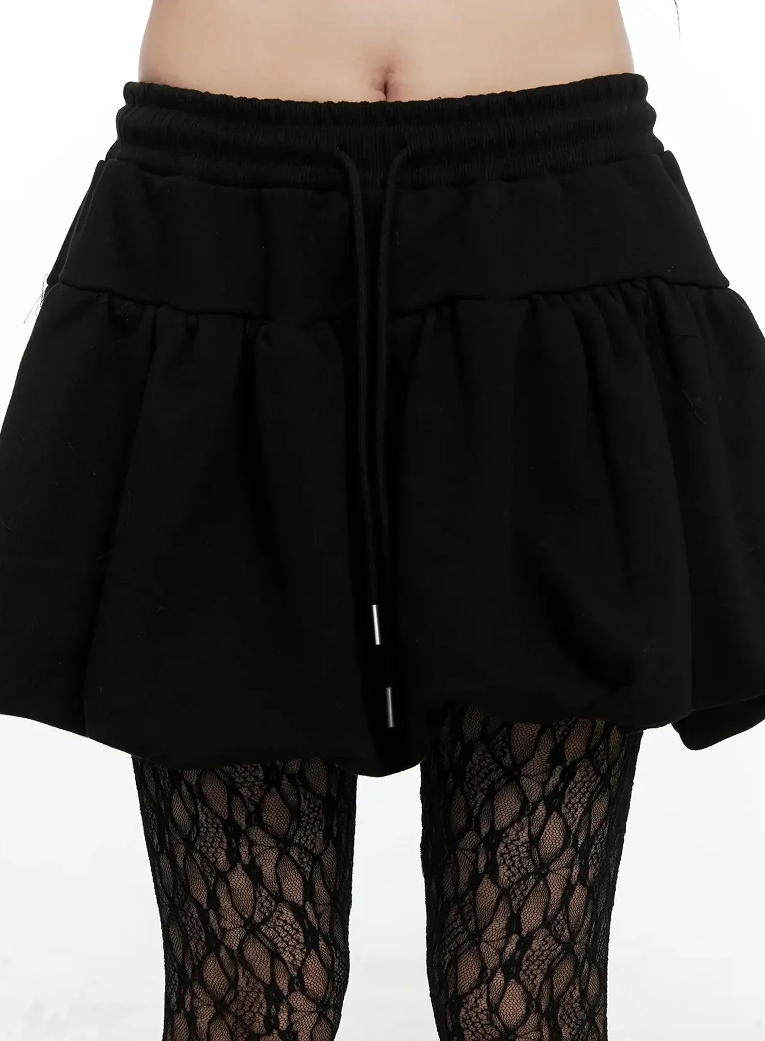 Balloon-Fit Flared Mini Skirt IN525