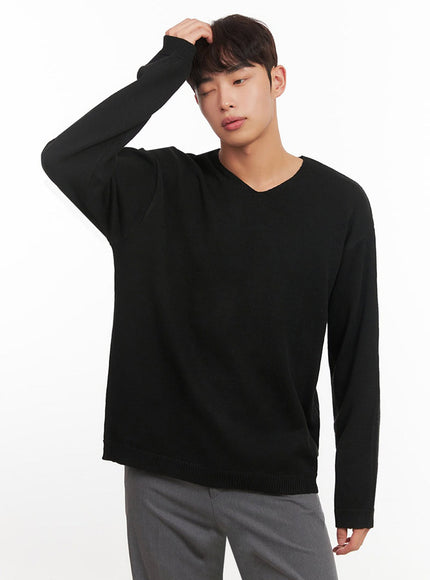 mens-essential-black-v-neck-sweater-if517