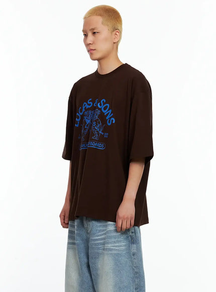 Men's Lucas Graphic Oversized Tee IL514