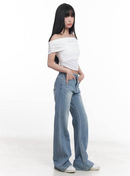 shirred-off-shoulder-crop-top-cy527