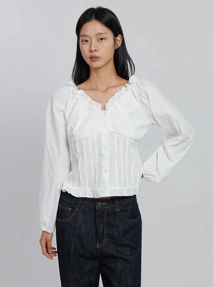 frill-button-up-blouse-id504