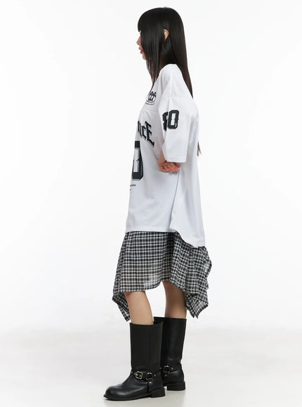 plaid-asymmetrical-midi-skirt-cm524