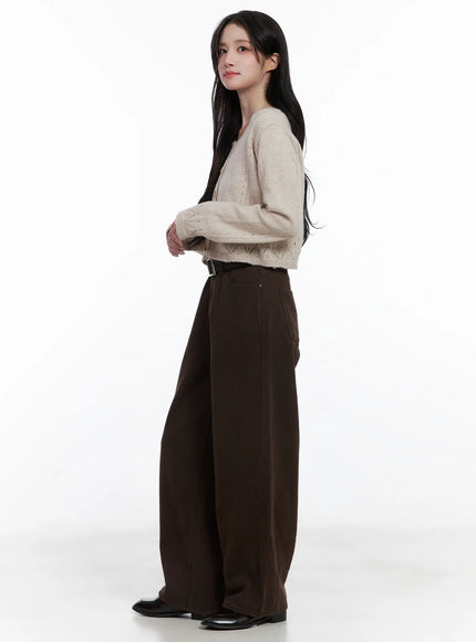 Cozy Fleece Wide-Leg Pants CN526