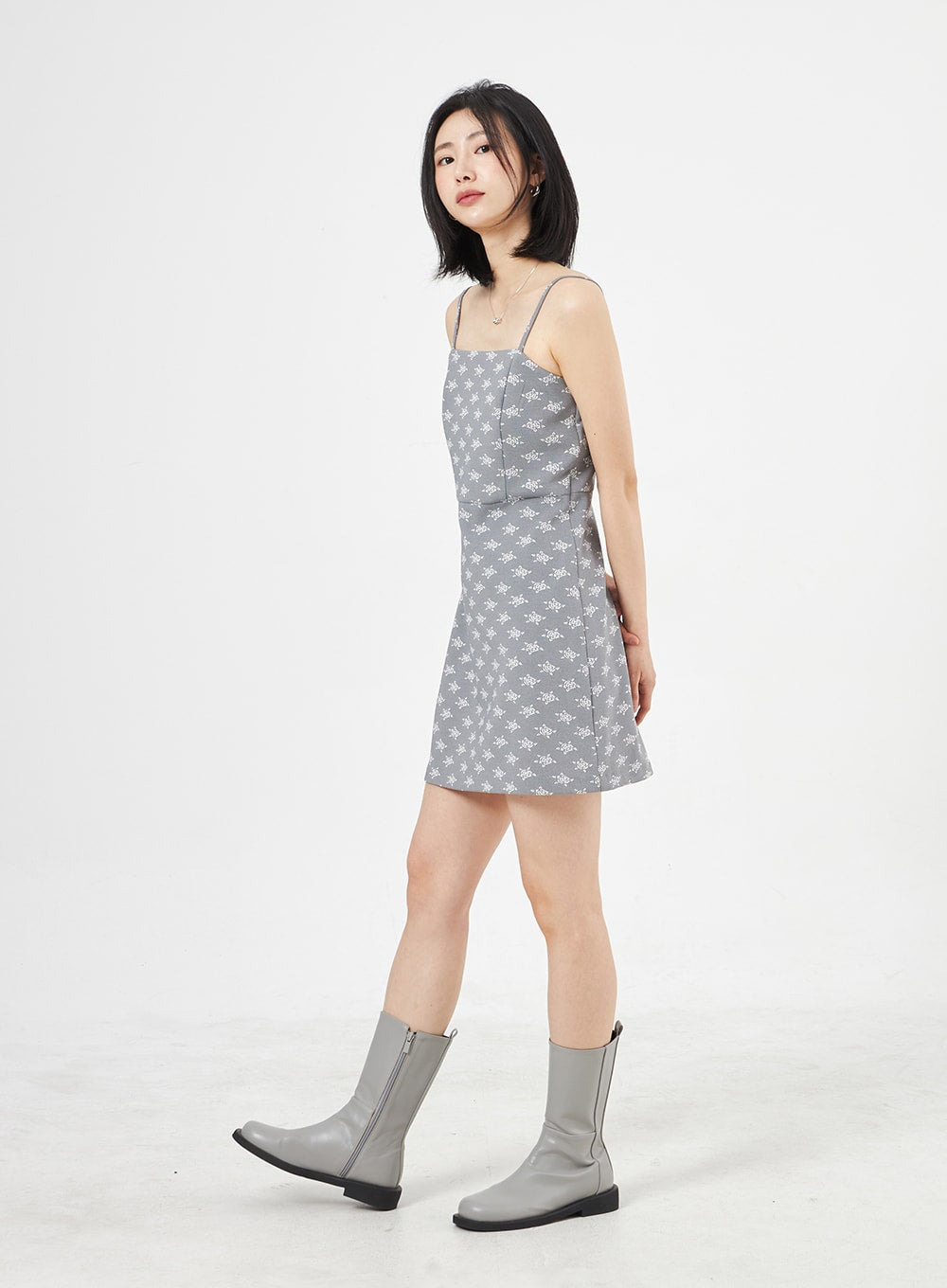 Rose Print Mini Dress OA310