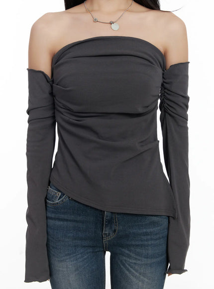 elegant-off-shoulder-shirred-top-cj515