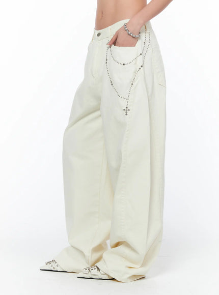 studded-cross-chain-wide-pants-ca514