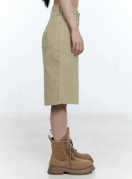 Wide-Leg Bermuda Shorts CG501