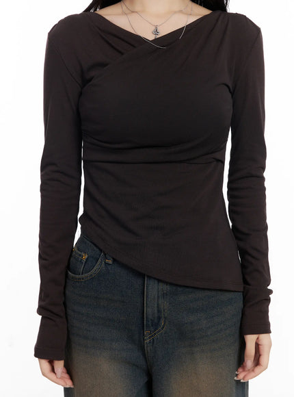 asymmetric-ruched-long-sleeve-top-cj514