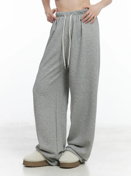 Warm Fleece Wide Sweatpants CN518