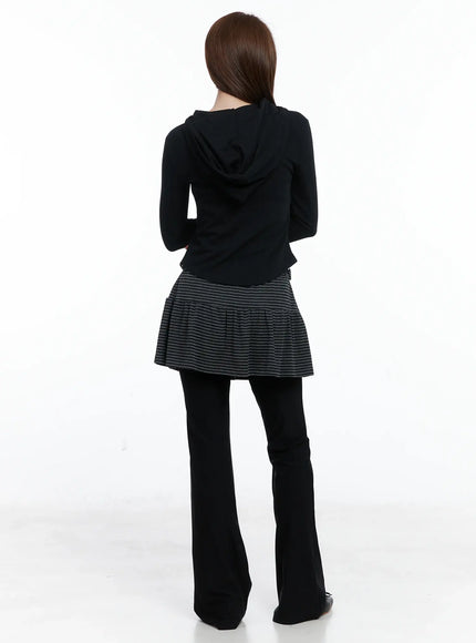 Twisted Button-Up Hooded Cardigan CS501