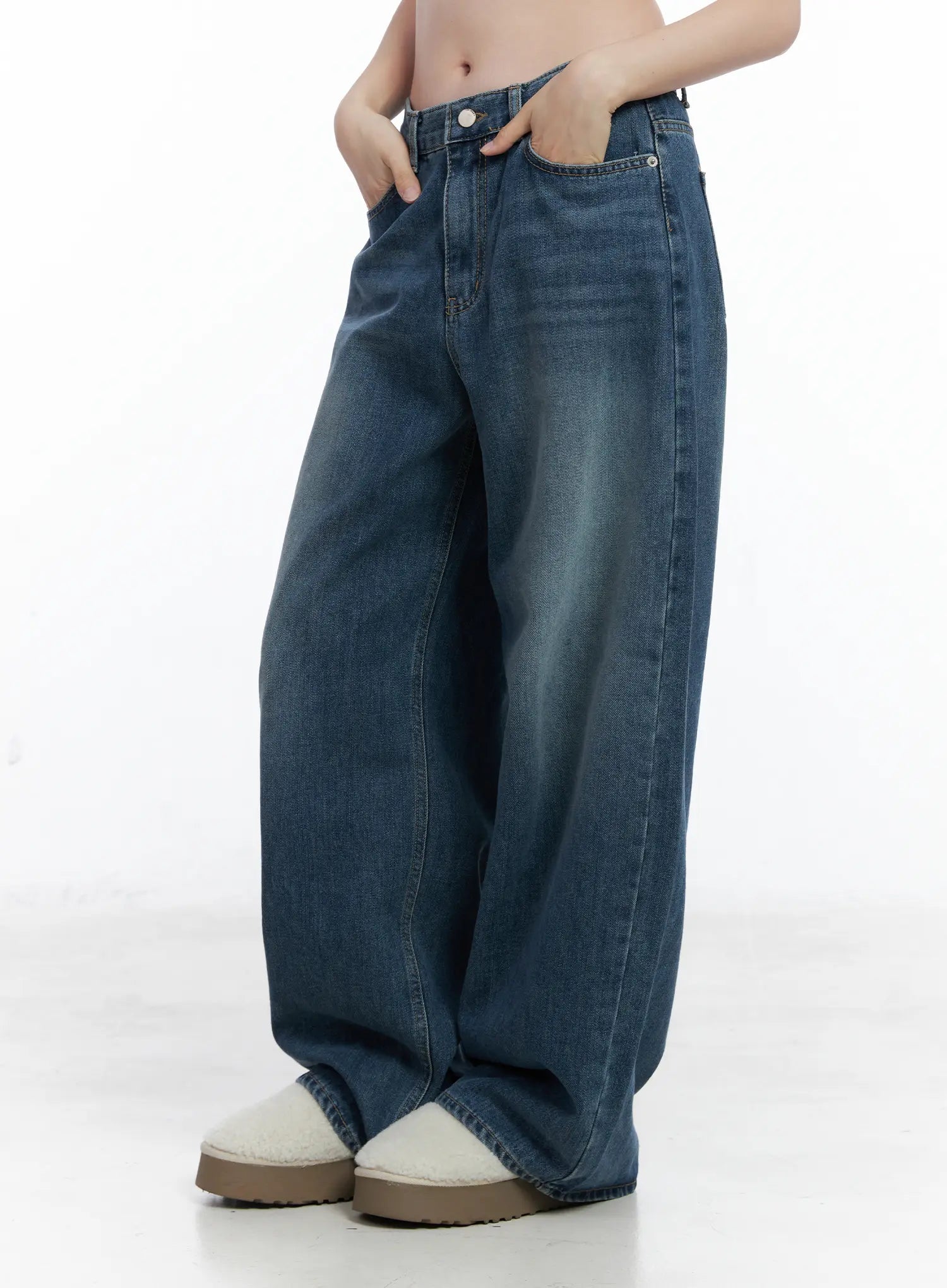 Elaine Casual Wide Leg Jeans CN519