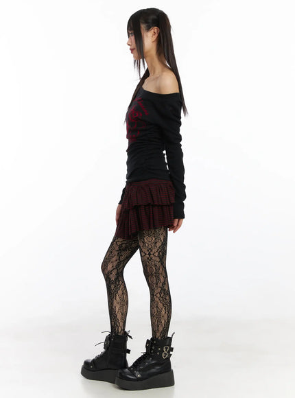 striped-mini-skirt-cd519