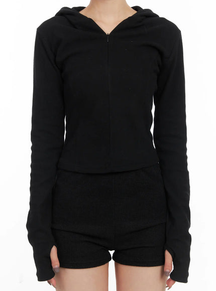 slim-fit-half-zip-hoodie-top-cd505