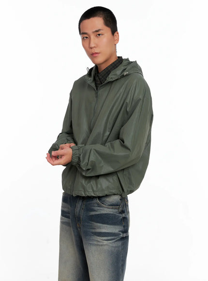 mens-glossy-windbreaker-is510