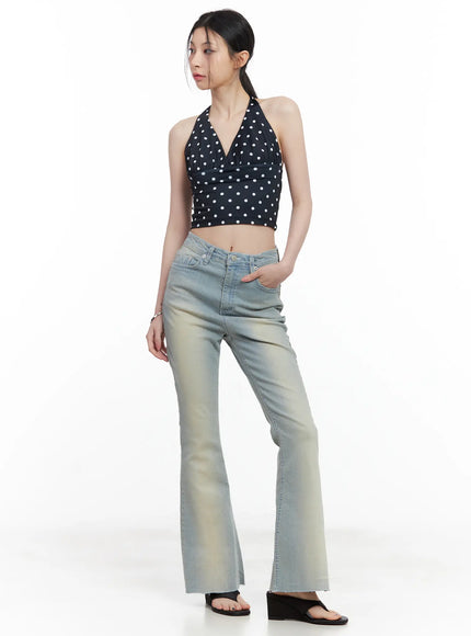 v-neck-polka-dot-halter-top-cl501