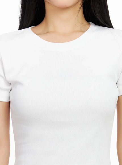 Cropped Slim-Fit Tee IA507