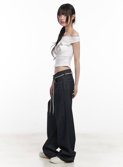 cute-animal-print-graphic-off-shoulder-crop-top-cy521