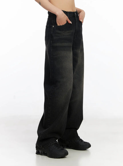 Dayana Vintage Washed Wide-Leg Jeans CJ523