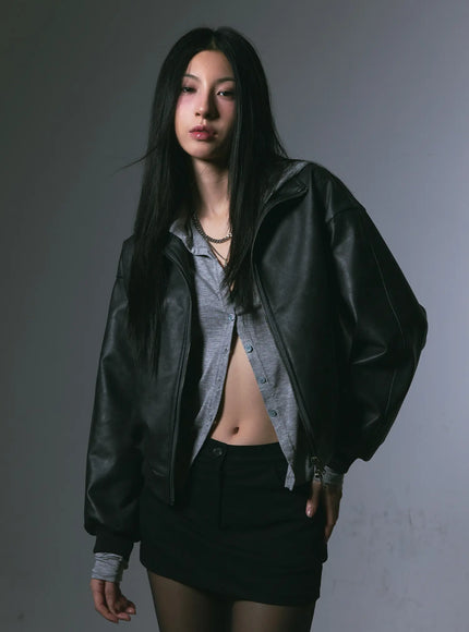 Essential Buttoned Black Mini Skirt CG526