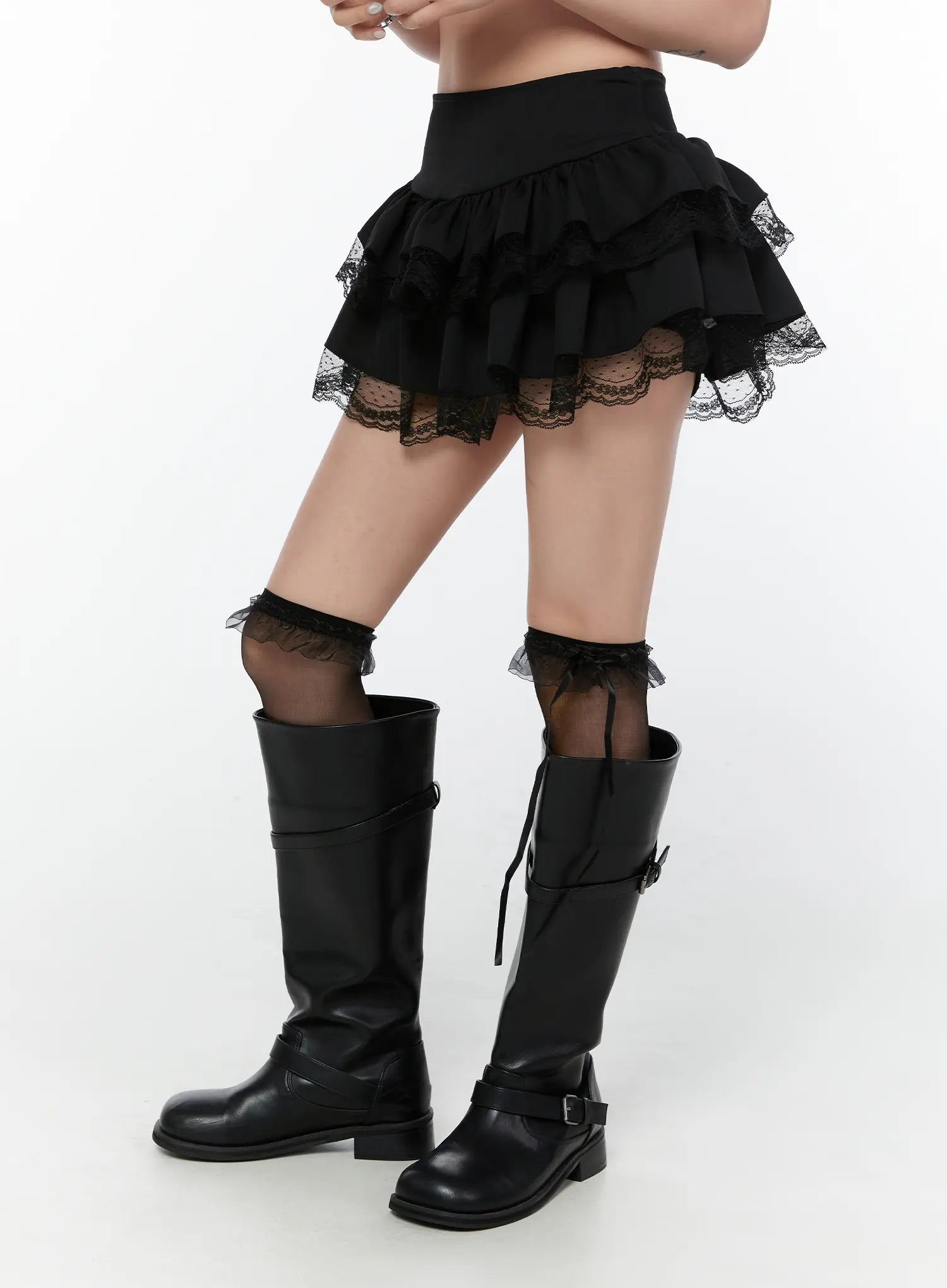 tiered-lace-ruffle-mini-skirt-cy514