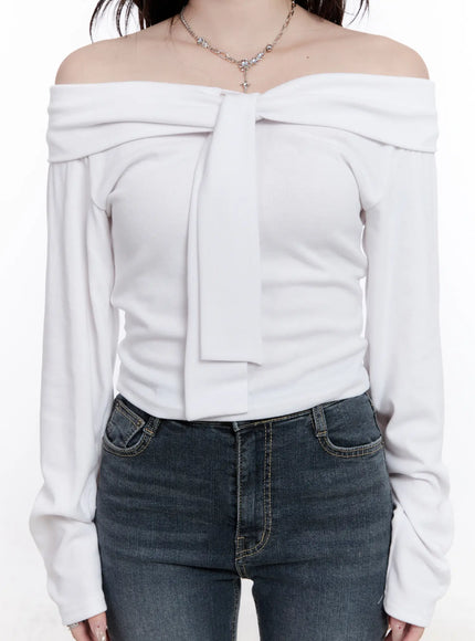off-shoulder-bow-tie-long-sleeve-top-cs530