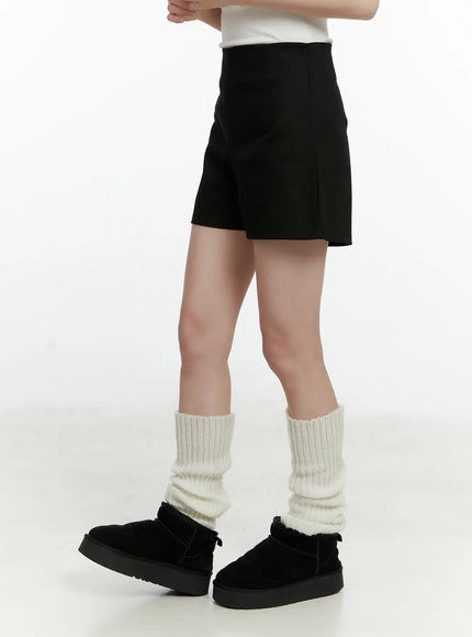 Classic High-Waist Cotton Short F502