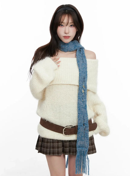 Cozy Knit Long Scarf IN514