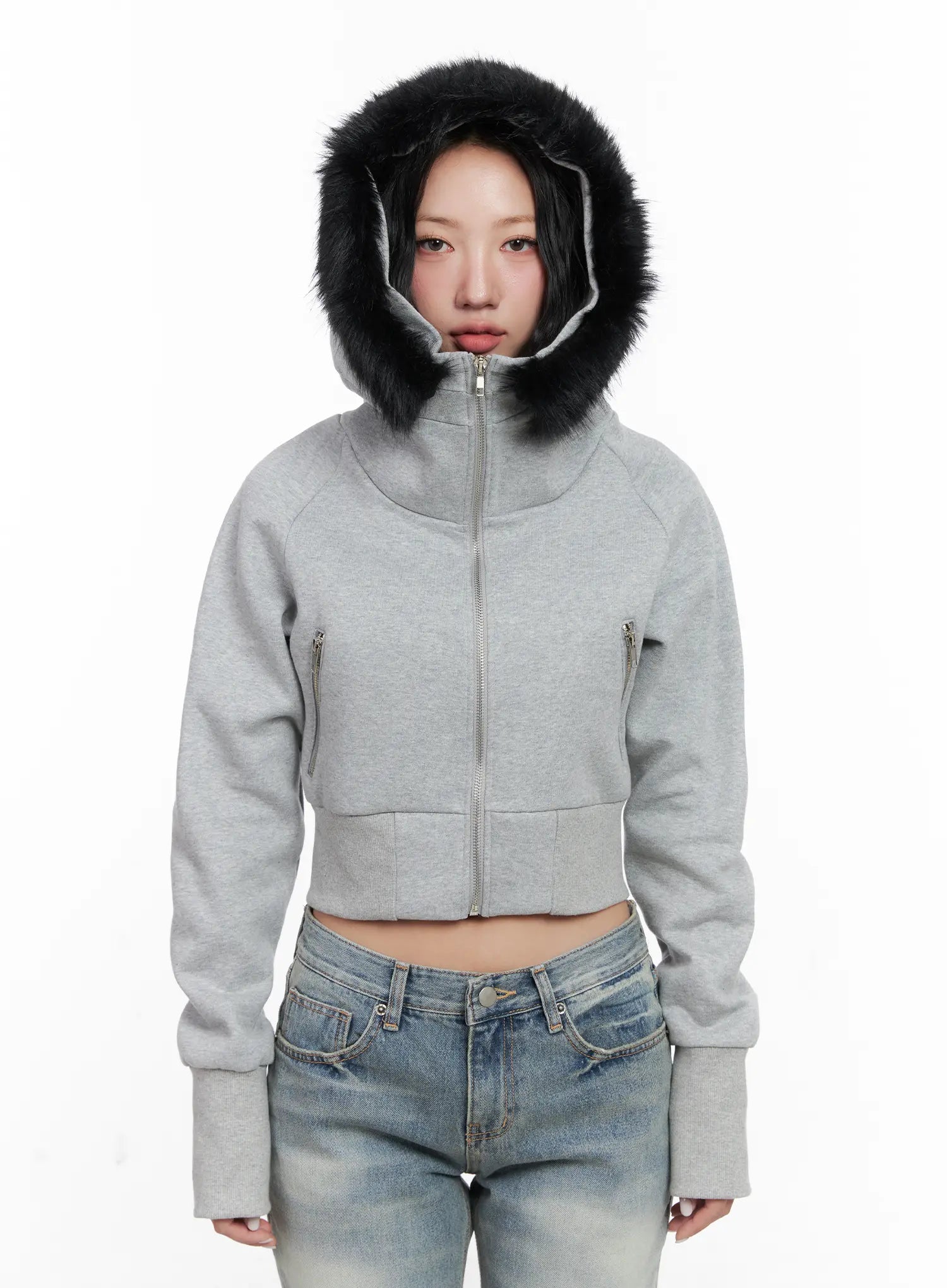 slim-fit-fleece-fur-hoodie-cn514