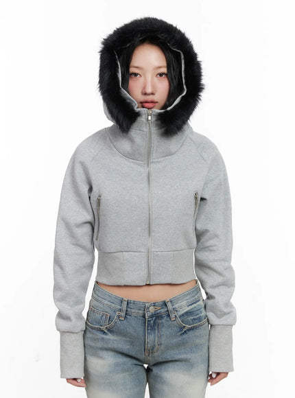 slim-fit-fleece-fur-hoodie-cn514