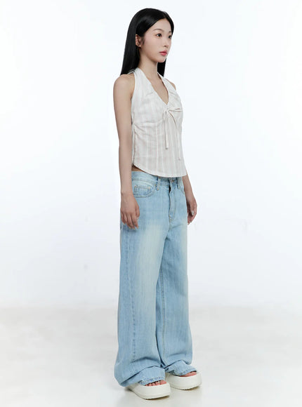 Ryan Wide-Leg Denim Jeans CG512